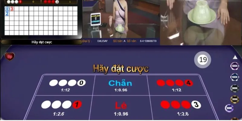 Phiên bản online của xóc đĩa truyền thống